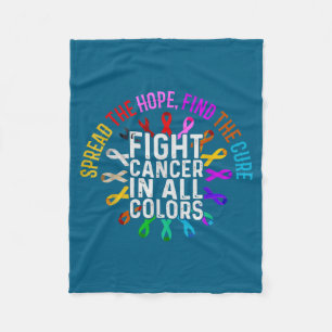 Cobertor De Velo Arte Gráfica Combater o Cancro Todas as Cores