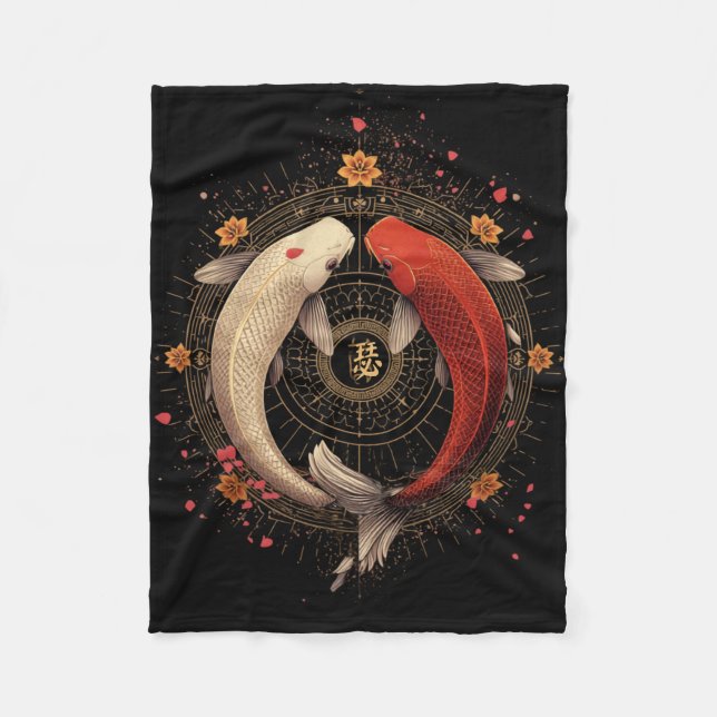 Cobertor De Velo Arte Japonês Zen Feng Shui (Frente)