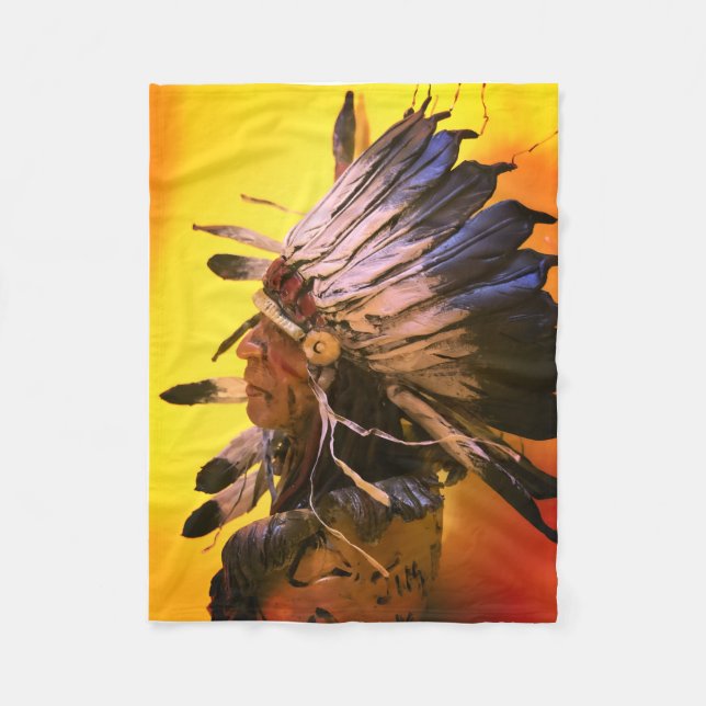 Cobertor De Velo Arte original Kiowa "Céu da manhã" (Frente)