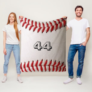 Cobertor De Velo Arte Personalizada de Números de Beisebol – Foto E