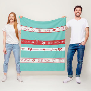 Cobertor De Velo Arte Pop MELHOR MÃE Listra – Amor Retro Ousado (2)
