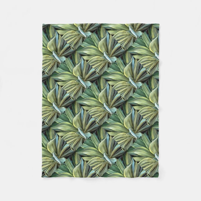 Cobertor De Velo Arte Realista Agave Tropical (Frente)