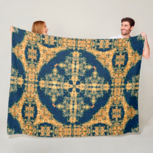 Cobertor De Velo Arte sagrado da roda da medicina do búfalo nativo