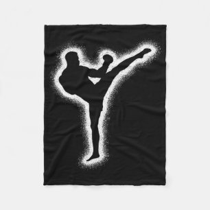 Cobertor De Velo Artes Marciais Muay Thai Kickboxer Crianças Menino