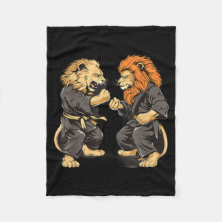 Cobertor De Velo Artes Marciais Taekwondo Leão Mma Kickboxing Kung 