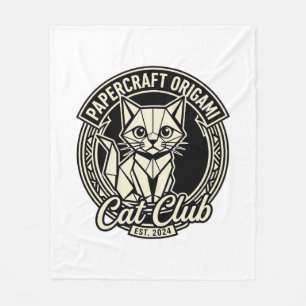 Cobertor De Velo Artesanato em Papel Origami Gato Gato Engraçado Gr