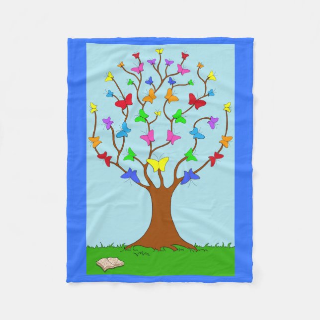 Cobertor De Velo Árvore borboleta (Frente)