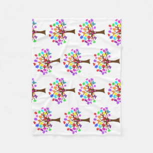 Cobertor De Velo Árvore de Consciência do Autismo