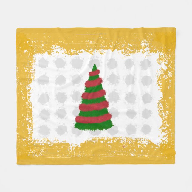 Cobertor De Velo Árvore de Natal (Frente (Horizontal))