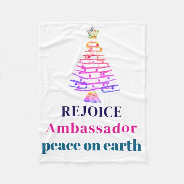 Cobertor De Velo Árvore de Natal (Frente)