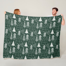 Cobertor De Velo Árvore de Natal - Árvore Evergreen - Verde-Pinho