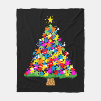 Cobertor De Velo Árvore de Natal Autismo