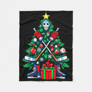 Cobertor De Velo Árvore de Natal de Hóquei Natal Ano Novo Jogador d