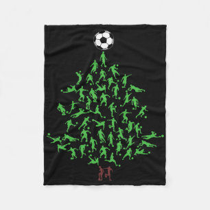 Cobertor De Velo Árvore de Natal do Jogador de Futebol Natal, Futeb