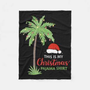 Cobertor De Velo Árvore De Palma De Natal Este É O Meu Xm De Pajama