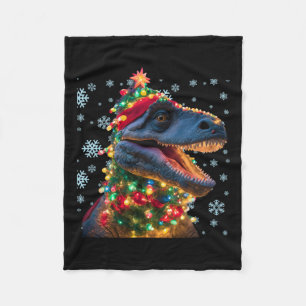 Cobertor De Velo Árvore Rex Natal Ligeiras Dinossauro Natal T