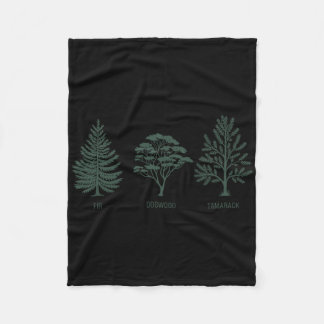 Cobertor De Velo Árvore Sutil Anti-Trump Shirt Tama Fir Dogwood