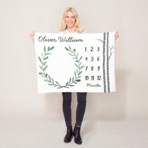 Cobertor De Velo Árvores e grinalda de vidoeiro da cobertura do