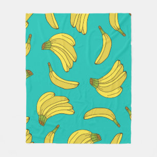 Cobertor De Velo As bananas desenharam um padrão sem soldadura à