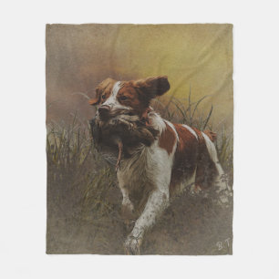 Cobertor De Velo As bebidas cerâmicas de Azulejo Brittany spaniel