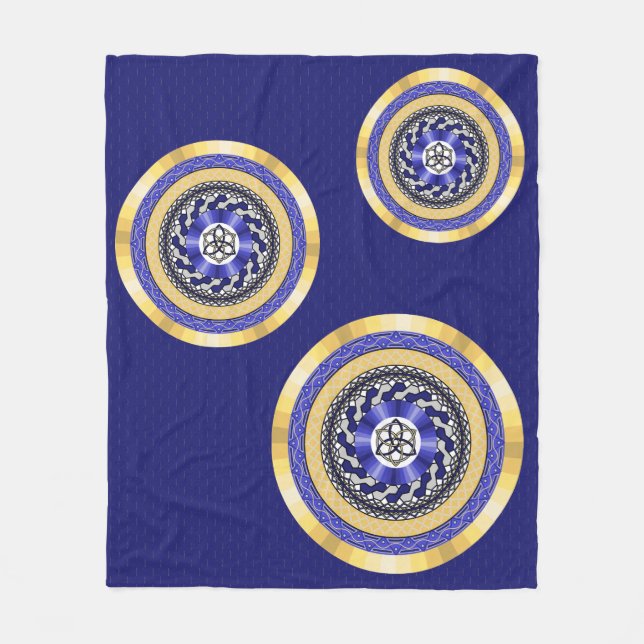 Cobertor De Velo As Cores dos Anos novos Fleece Blanket (Frente)