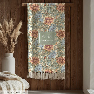 Cobertor De Velo As cores pastosas do estilo Romântico Morris jogam