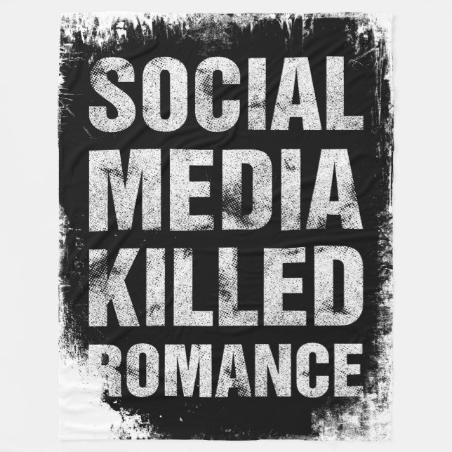 Cobertor De Velo As Mídias Sociais Mataram o Romance (Frente)