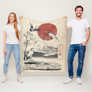Cobertor De Velo Ascensão - Design Tradicional de Roupas de Rua Jap