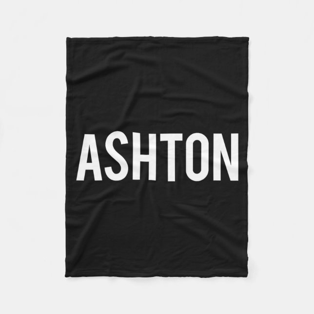 Cobertor De Velo Ashton - Cool New Funny Name Fan Gift Tee  (Frente)