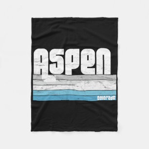 Cobertor De Velo Aspen Colorado Co Montanha Retro Vintage Esquiando