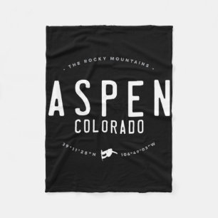 Cobertor De Velo Aspen Colorado Vintage Vintage Gráfico Distresso S