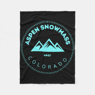 Cobertor De Velo Aspen Snowm Cidade Montanhosa do Colorado - Co ele