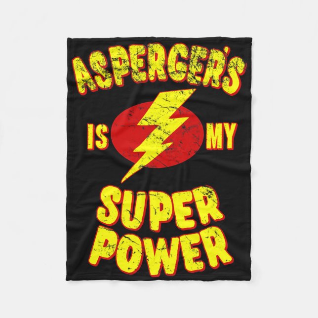 Cobertor De Velo Asperger é meu super poder (Frente)