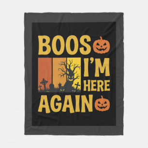 Cobertor De Velo Assombrações de Halloween Estou Aqui Novamente Des