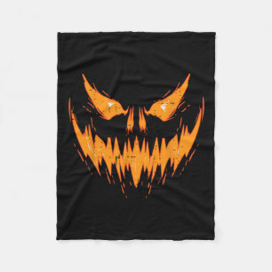Cobertor De Velo Assustador Jack O Lanterna Face Pumpkin Halloween