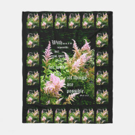 Cobertor De Velo Astilbe com Mark 10:27