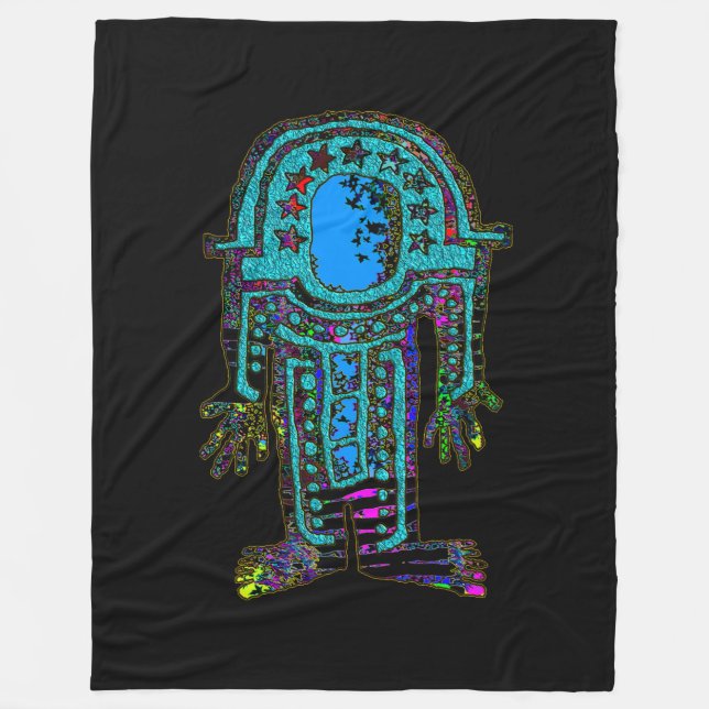 Cobertor De Velo Astronauta Antigo (Frente)