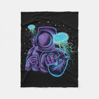 Cobertor De Velo Astronauta Com Água-Viva