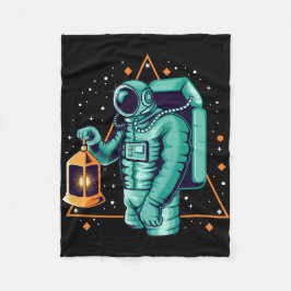 Cobertor De Velo Astronauta Com Lanterna