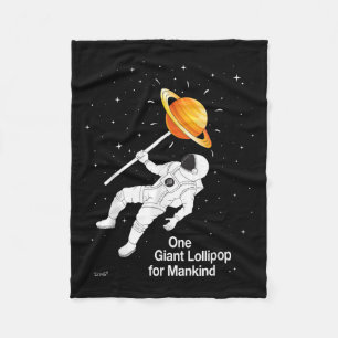 Cobertor De Velo Astronauta Do Planeta Espacial Quota Engraçada Do 