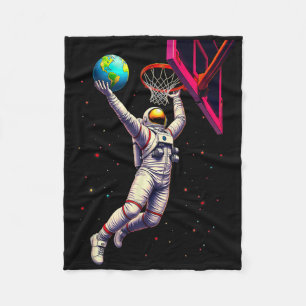 Cobertor De Velo Astronauta Jogando Planetas Esboçados Espaço Sider