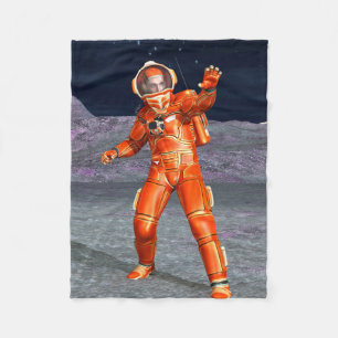 Cobertor De Velo Astronauta Mars Space Explorer no Planeta de Alien
