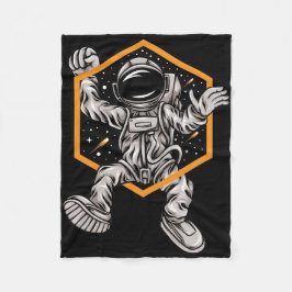 Cobertor De Velo Astronauta se diverte no espaço
