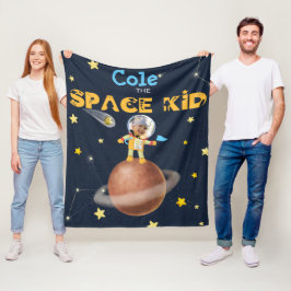 Cobertor De Velo 👨 ‍ 🚀 Astronauta tema de espaço bonito Nome de f
