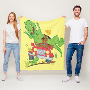 Cobertor De Velo Ataque T-Rex Scooby-Doo