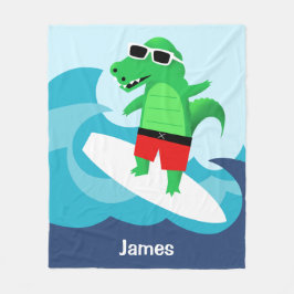 Cobertor De Velo Aterro do Alligador de Navegação por Ondas Colorid