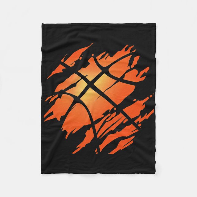Cobertor De Velo Atleta Americana de Bandeira de Basquete (Frente)