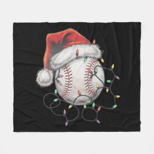 Cobertor De Velo Atleta de beisebol de Natal Esportes Papai Noel