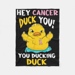Cobertor De Velo Atrevida Duckie - Guerreiro do Cancer da Mama
