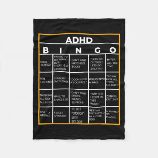 Cobertor De Velo Au Mental Health Awareness Day Adhd Bingo Funny